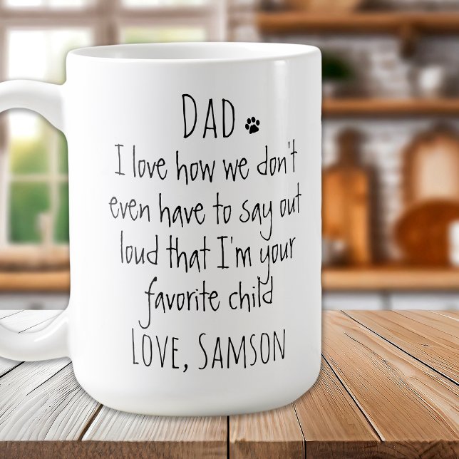 Rolig hund Pappa Kaffemugg (Skapare uppladdad)