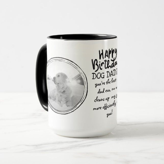 ROLIG HUND PAPPA-offerten PHOTO MUGG (Framsida vänster)