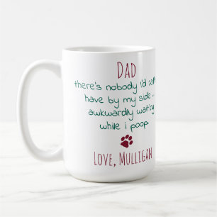 Rolig hund Pappa Personlig Pet Photo jul Kaffemugg