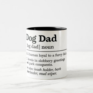 Rolig hund Pappa Två-Tonad Mugg