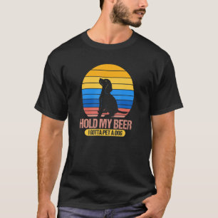 Rolig hund pektrott - håll mitt öl jag måste ta p t shirt