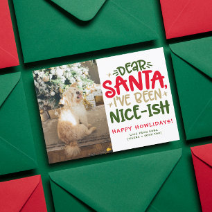 Rolig hund Photo jul Pet Bild Personlig Julkort