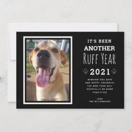 Rolig hund Photo Ruff-jul 2021 Julkort