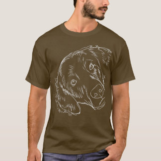 Rolig hund, platta Jackat återgivning T Shirt