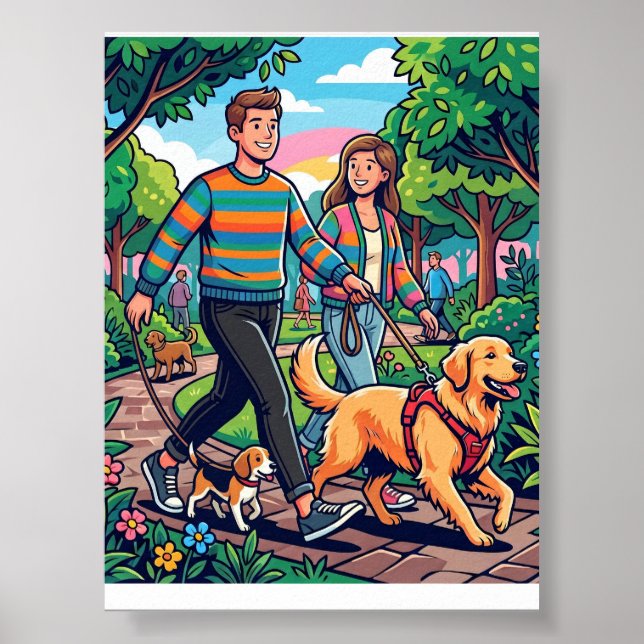 Rolig hund poster (Framsidan)