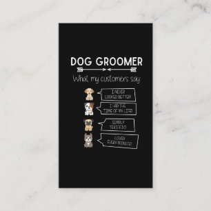 Rolig hund Roligt för groomer med groomer Visitkort