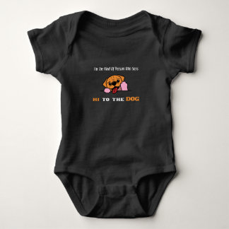 rolig hund säg hej-skjorta för hundälskare t shirt