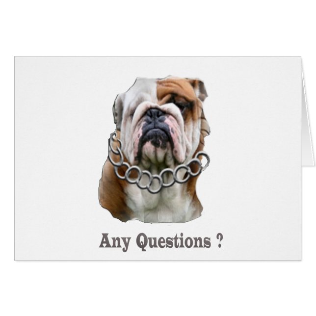 rolig hund saker hälsningskort (Framsidan Horizontal)