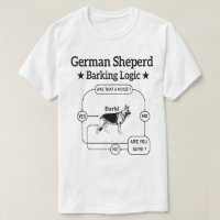 Rolig hund Sarkastic för  Shepherd Barking Logic