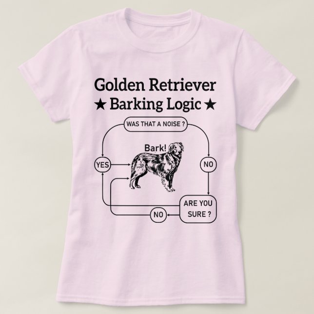 Rolig hund Sarkastic-teknik för gyllene kvarhållar T Shirt (Design framsida)