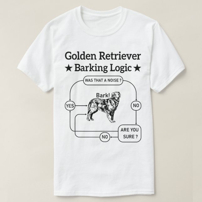Rolig hund Sarkastic-teknik för gyllene kvarhållar T Shirt (Design framsida)