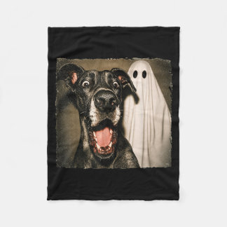Rolig hund selfie Grand Danois Söt hund spöke Fleecefilt