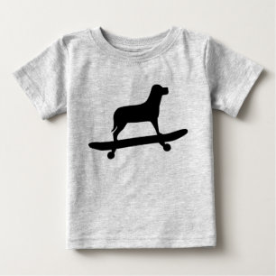 Rolig hund Skateboard Shirt for Spädbarn T-shirt