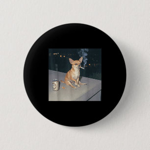 Rolig hund som röker chihuahua meme cigarett öl Fu Knapp