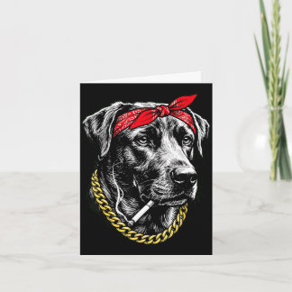 Rolig hund som röker cigarett labrador retriever kort