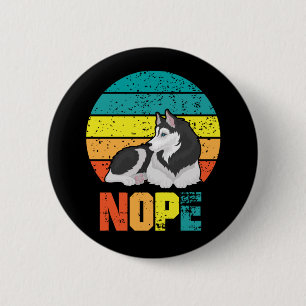 Rolig hund Stubborn Husky Lazy Puppy Knapp