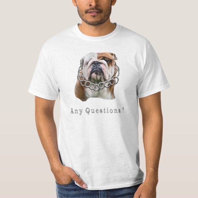 Rolig hund t-shirt (Framsida)