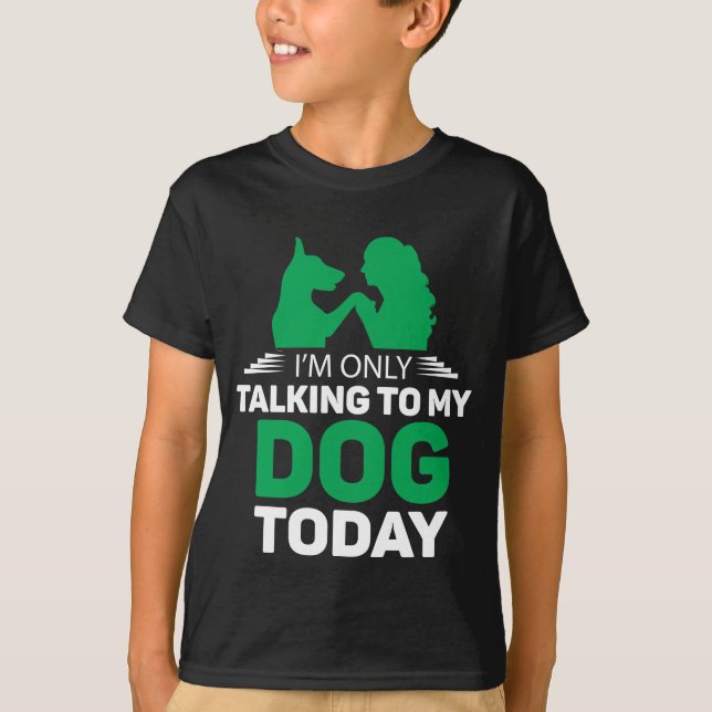 Rolig hund t shirt (Framsida)