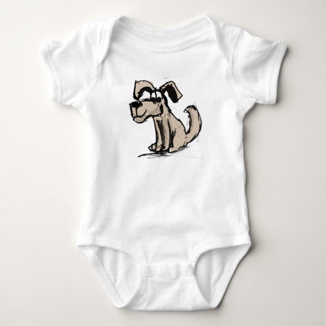 Rolig Hund T Shirt (Framsida)