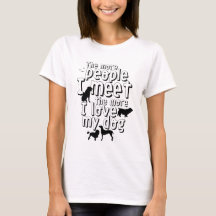 Rolig hund T-shirt-offert för djuröverdrag