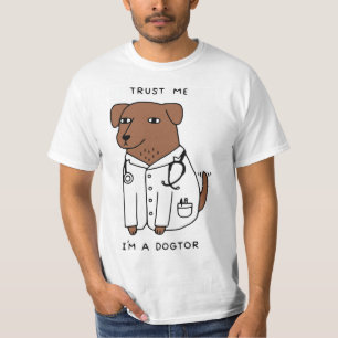 ROLIG HUND T-TRÖJA - brunt T-shirt