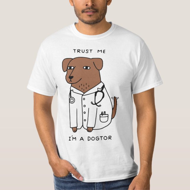 ROLIG HUND T-TRÖJA - brunt T-shirt (Framsida)