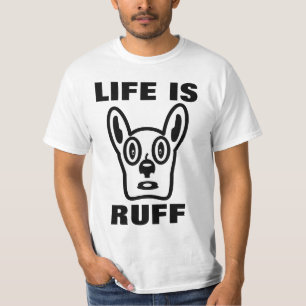 ROLIG HUND T-TRÖJA, liv är ruffen T-shirt