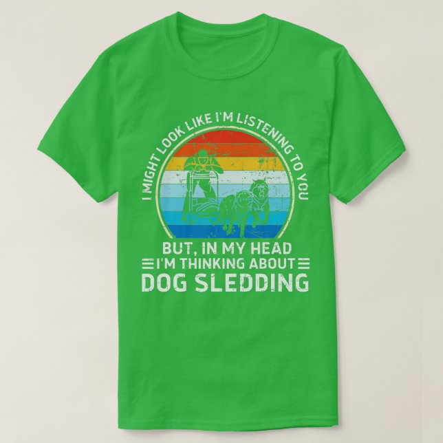 Rolig hund tal i mitt huvud t shirt (Design framsida)