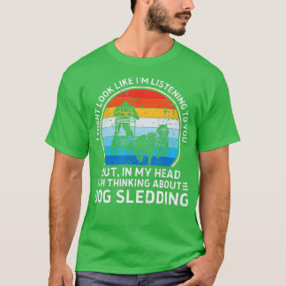 Rolig hund tal i mitt huvud t shirt