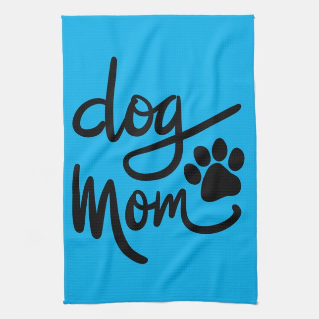 Rolig hund Tass Hund Mamma Kökshandduk (Vertikal)