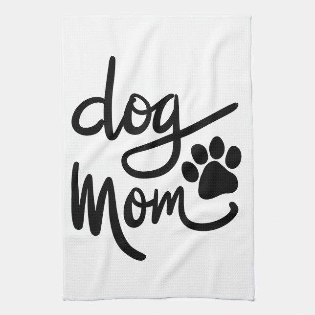 Rolig hund Tass Hund Mamma Kökshandduk (Vertikal)