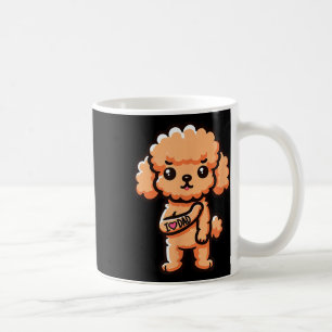 Rolig hund tatuering för leksak Pudel i Kärlek Pap Kaffemugg