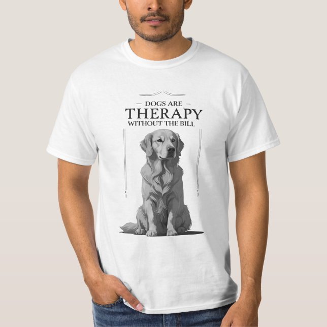 Rolig hund terapioffert T-Shirt - komfort med W (Framsida)