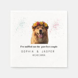 Rolig hund-Thed Bröllop Napkins Pappersservett