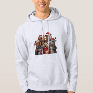 Rolig Hund Trio Hoodie – Söt Djur Sweatshirt