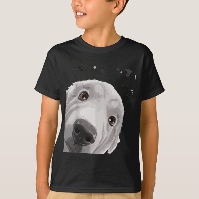 Rolig hund Underbara Pyrenéerna T Shirt (Framsida)