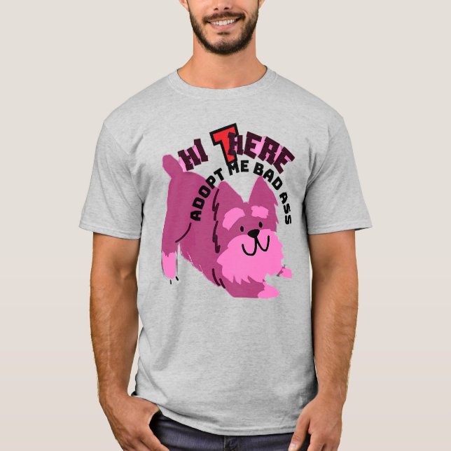 Rolig hund Unisex T-shirt (Framsida)