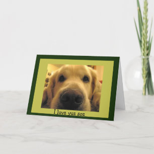 Rolig hund Valentineser Helgkort