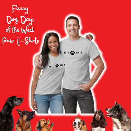 Rolig hund veckodagar i Tass T-Shirt