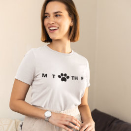 Rolig hund veckodagar i Tass T-Shirt