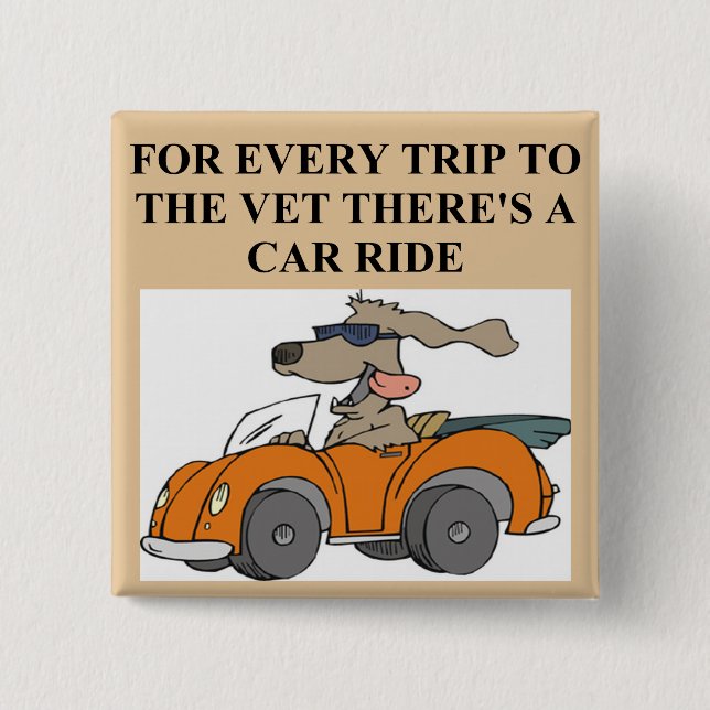 rolig hund veterriarian knapp (Framsida)