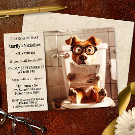 Rolig hund Whimsique Pension Party Inbjudningar