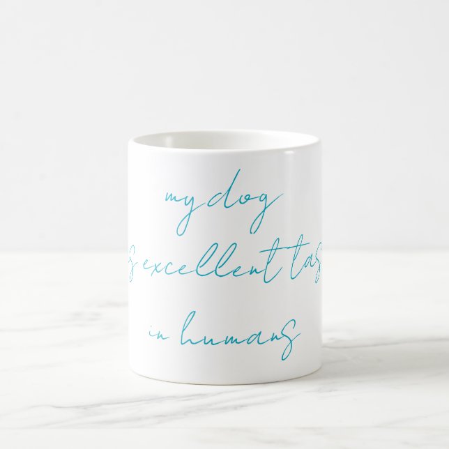 Rolig hundcitat-mugg kaffemugg (Center)