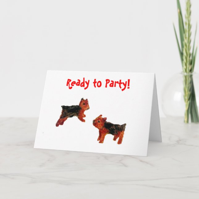 Rolig hundkonst för Terrier Kort (Framsida)