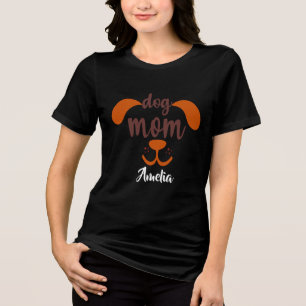 Rolig hundmamma anpassat skriptnamn t shirt