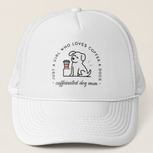 Rolig hundmamma för kaffekokare tjejaktig keps