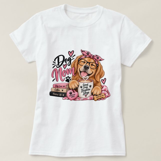 Rolig hundmamma t shirt (Design framsida)