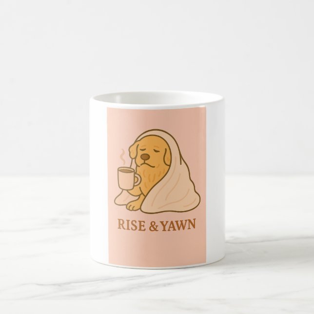 Rolig hundmugg kaffemugg (Center)