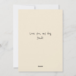 Rolig hundpappa fars dag julkort