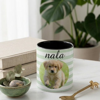 Rolig hundpappa-mugg Personligt namn present för h Mugg